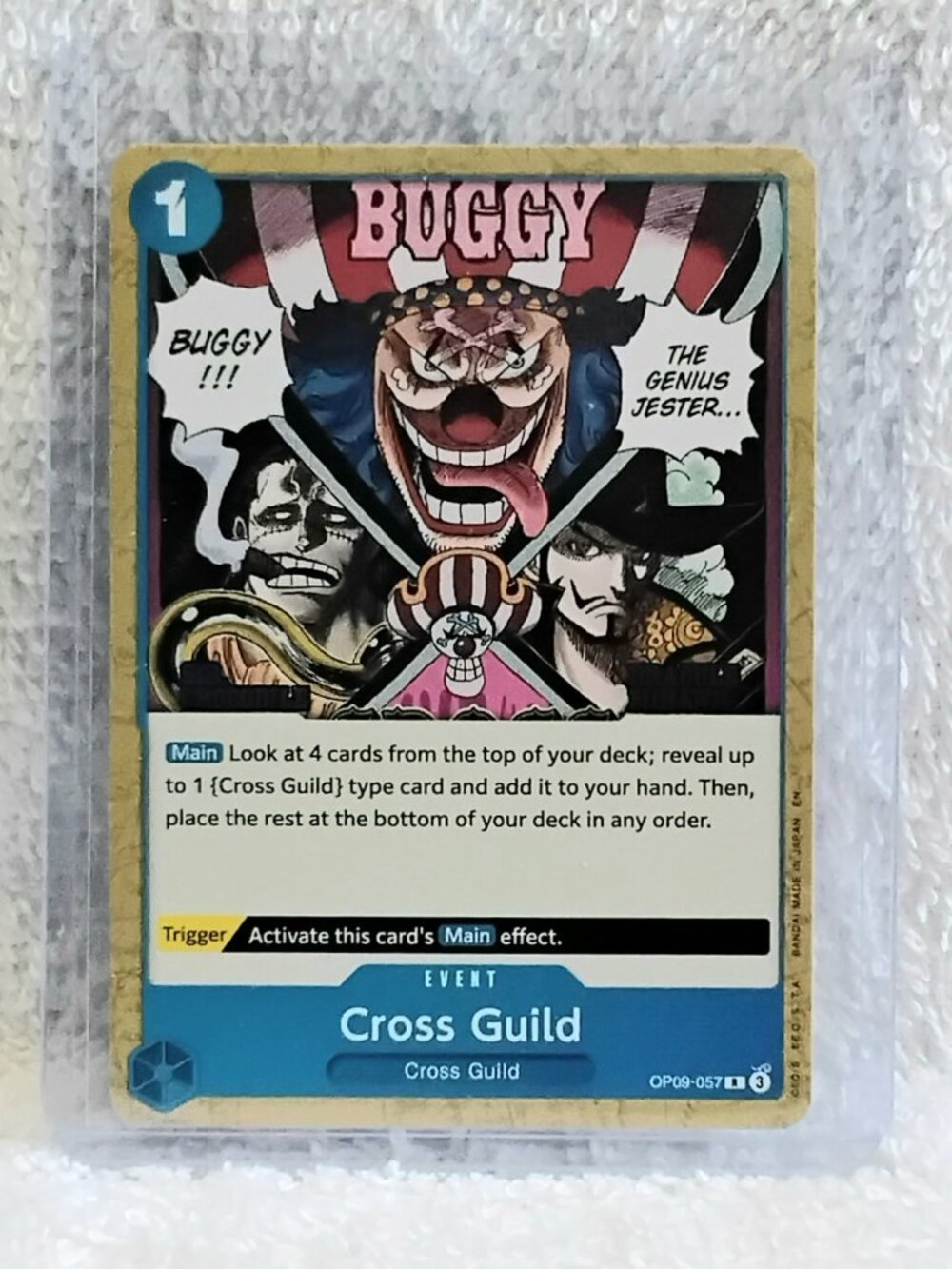 5/$20 Mint Rare One Piece Cross Guild Event Card OP09-057 by Bandai!!